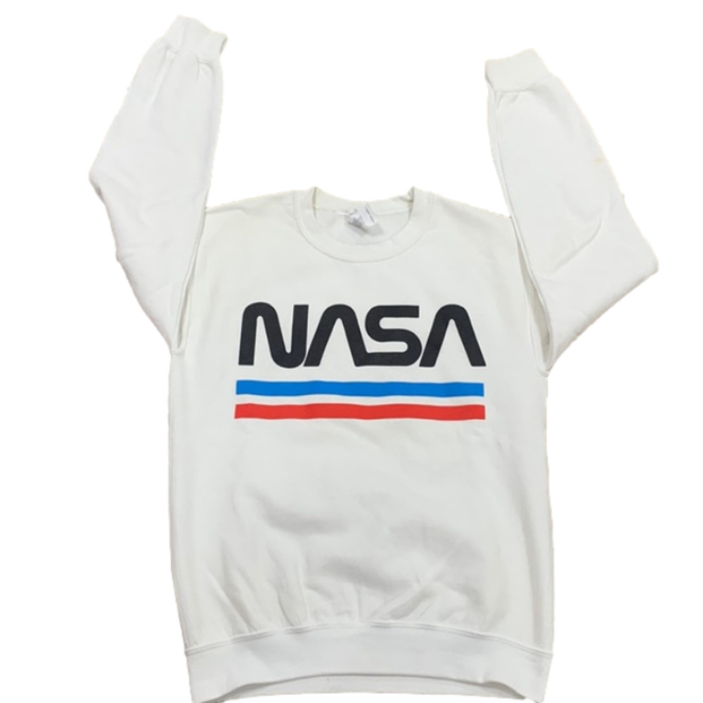 gildan Nasa white crewneck small